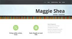 Desktop Screenshot of maggieshea.com